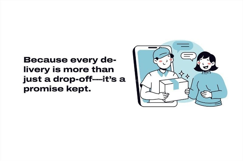 物流运输快递员矢量插画AI源文件